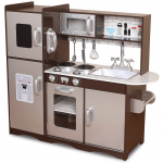 Bucatarie multifunctionala de joaca copii din lemn - Large Brown Espresso Play Kitchen